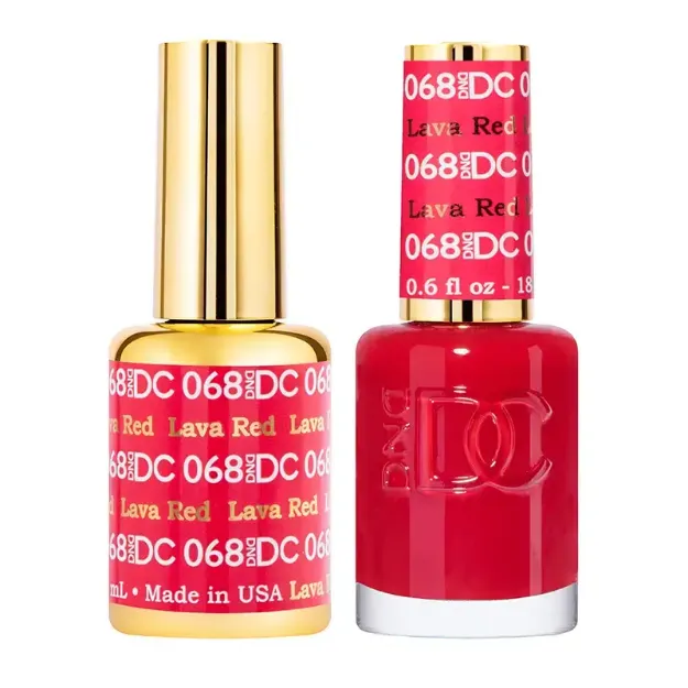 Picture of DND DC DUO GEL - #068 LAVA RED