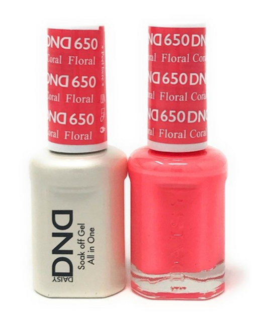 Picture of DND DUO GEL - #650 FORAL CORAL