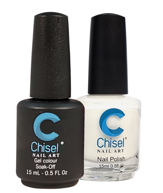 Picture of CHISEL MATCHING GEL + LACQUER .5 OZ - WHITE