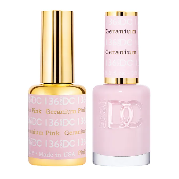 Picture of DND DC DUO GEL - #136 GERANIUM PINK