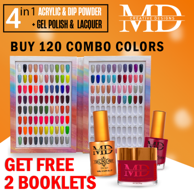 Picture of MD 4in1 (Gel+Lacquer+Dip|Acrylic|Ombre) - 120 combo colors