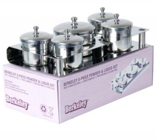 Picture of Berkeley 5-Piece Stainless Steel Powder & Liquid Set-LC 701